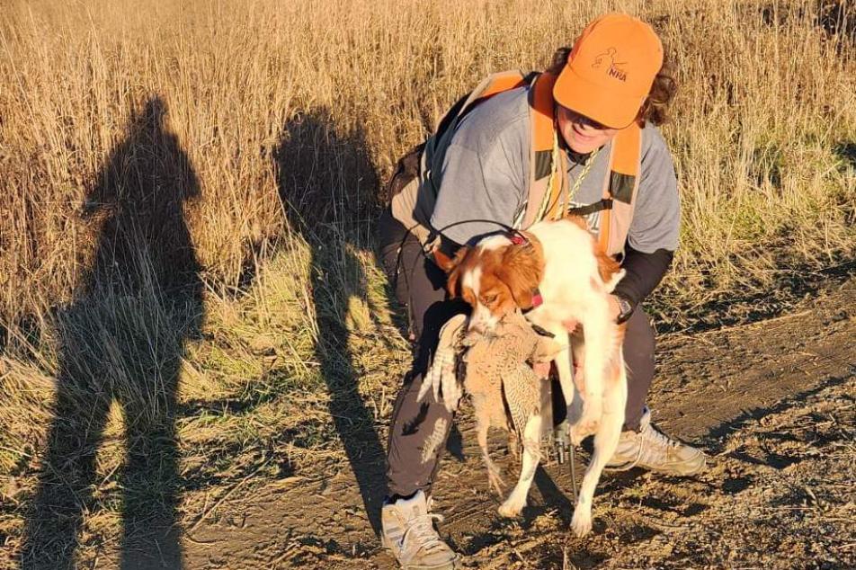 photo of River hunting and being rewarded 
