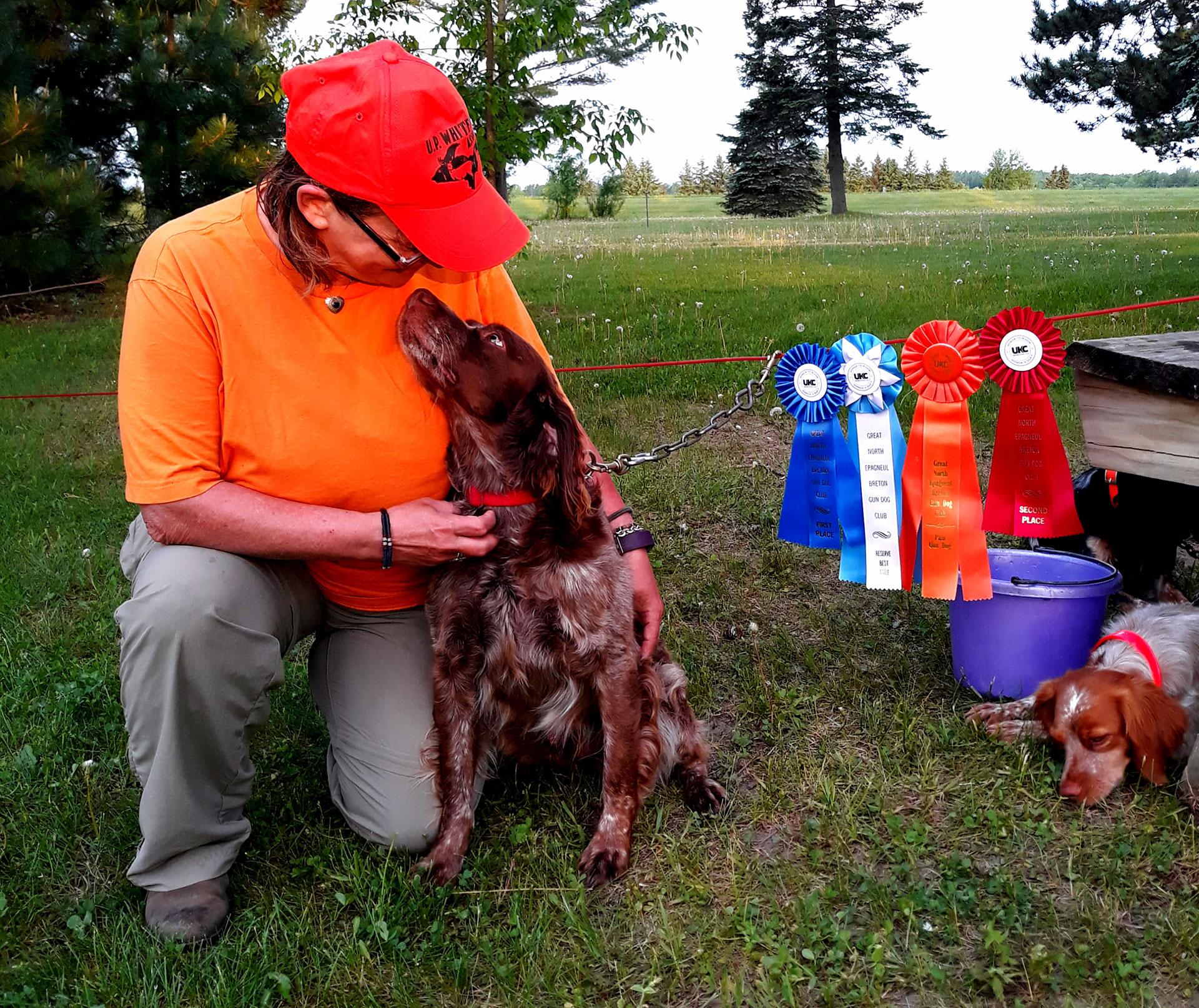 jyncks and kelly with awards after hunt 